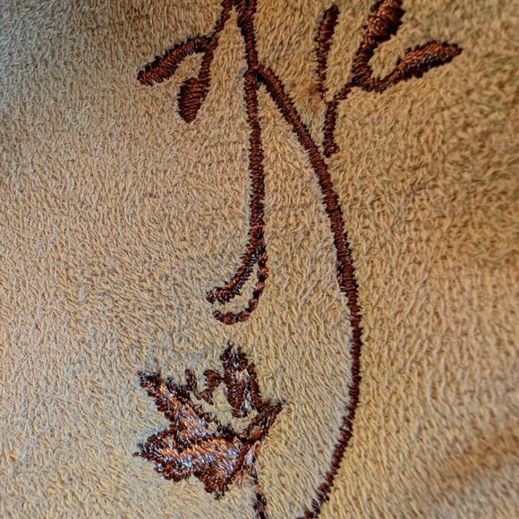 ARSENO CANADA Faux SUEDE & FUR jacket Sz S EMBROIDERIES TOOTH-LIKE buttons A GEM - Picture 5 of 16
